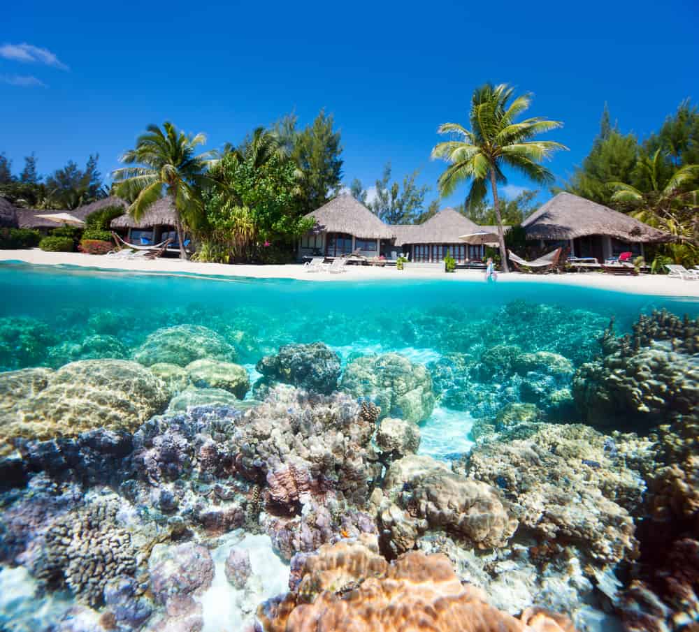 Mercan Plajı, Bora Bora, Fransız Polinezyası