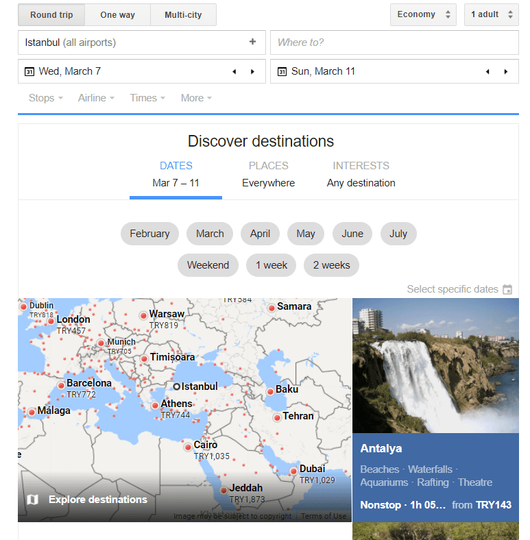 google flights obilet com blog