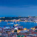 ISTANBUL TURKEY 24052018 Panoramic view of historical penin