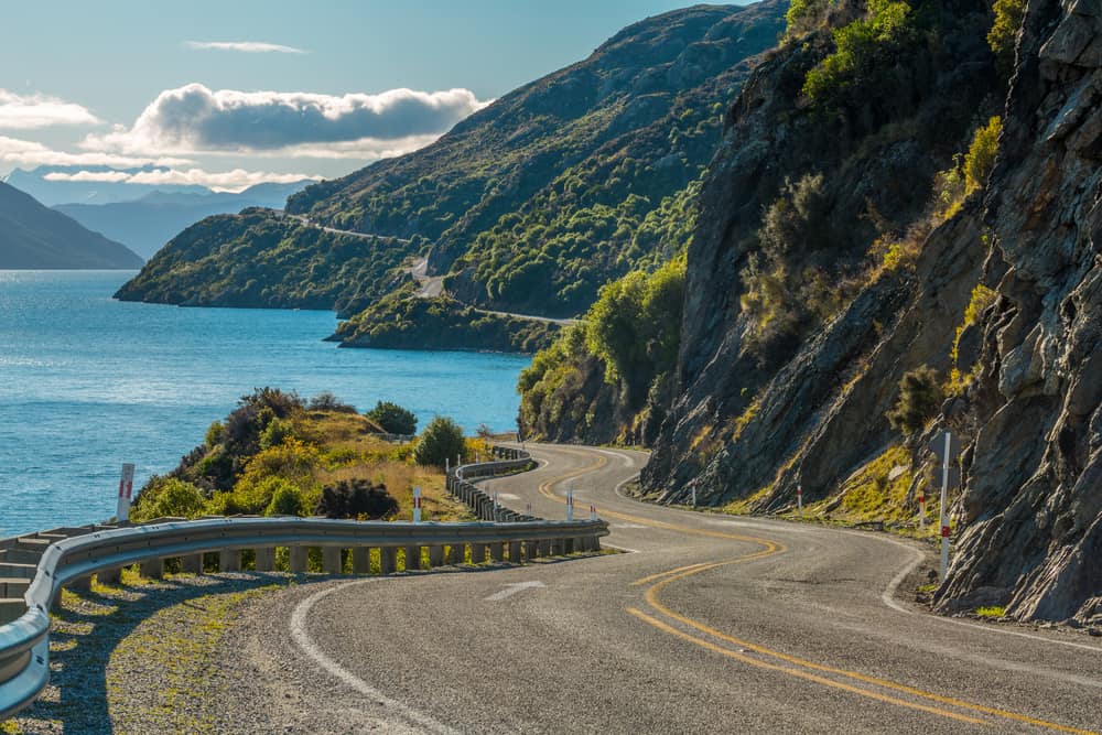 Yeni Zelanda yol manzara