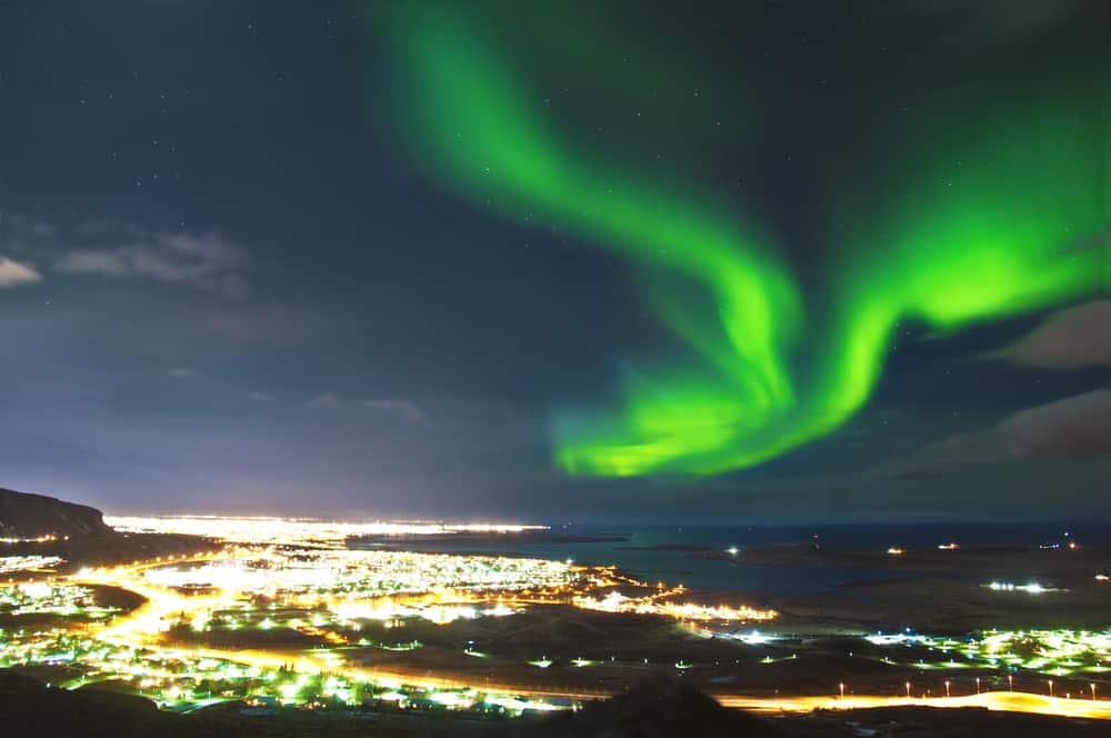 Reykjavik aurora