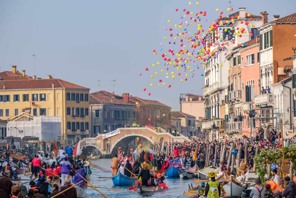 Rio di Cannaregio Venedik, İtalya Venedik Karnavalı