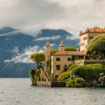 Villa Balbianello in Lenno, Como Gölü İtalya