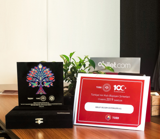 obilet.com 2020 Yılında da “Türkiye’nin En Hızlı Büyüyen 100 Şirketi” Listesinde Türkiye Odalar ve Borsalar Birliği (TOBB) ve Türkiye Ekonomi Politikaları Araştırma Vakfı (TEPAV) Ödülü