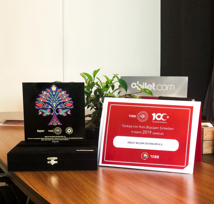 obilet.com 2020 Yılında da “Türkiye’nin En Hızlı Büyüyen 100 Şirketi” Listesinde Türkiye Odalar ve Borsalar Birliği (TOBB) ve Türkiye Ekonomi Politikaları Araştırma Vakfı (TEPAV) Ödülü