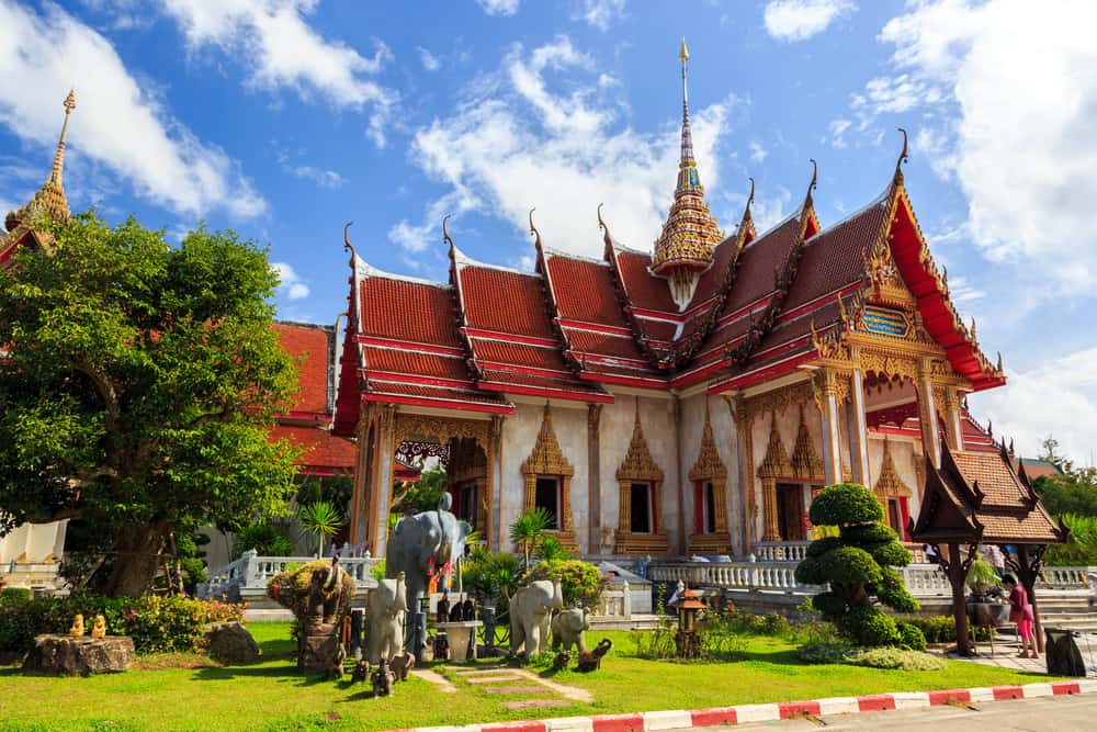 Wat Chalong Temple Bangkok Tayland
