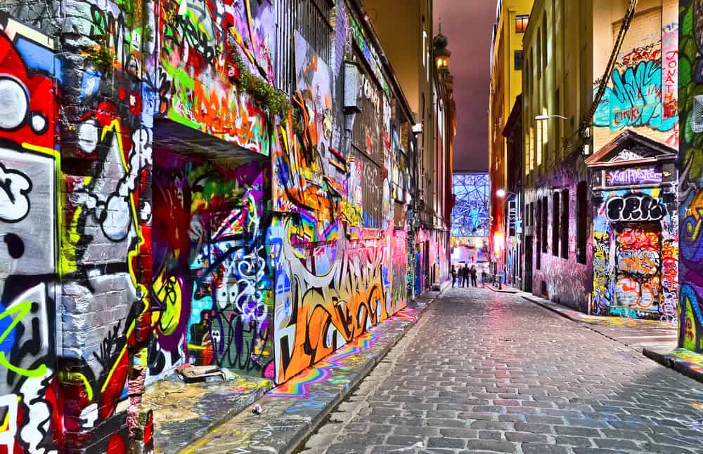 Hosier Lane Sanat Sokağı Melbourne Avustralya