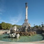 Monument aux Girondins on the Quinconces Meydanı Bourdaux Fransa