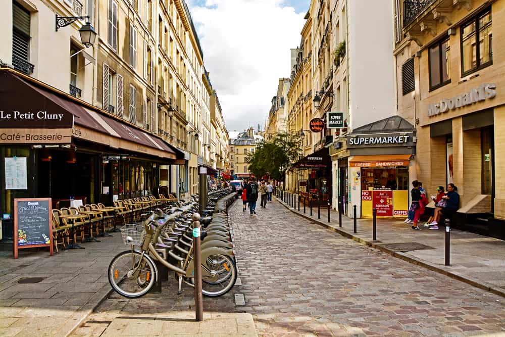 Latin Mahallesi Sokakları Paris Fransa