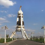 Tarafsızlık Anıtı (Monument of Neutrality) Aşkabat Türkmenistan