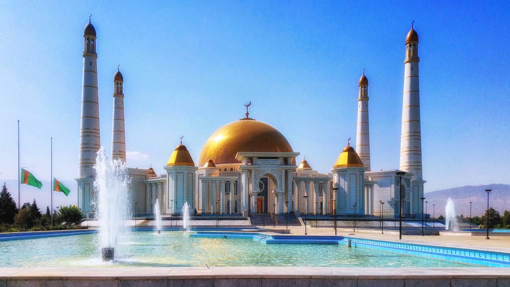 Türkmenbaşı Ruhi Camii Aşkabat Türkmenistan
