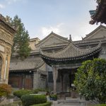 Courtyard and gardens of Great Mosque, Xian, China