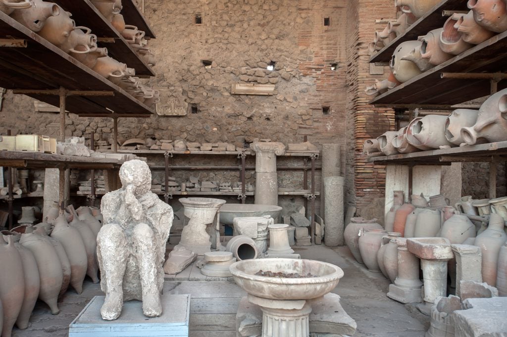 Pompeii tahıl ambarı ve pazar