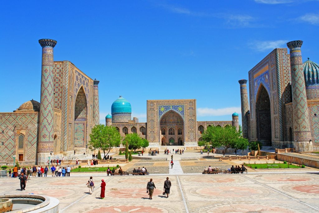 Registan Meydanı, Semerkant, Özbekistan
