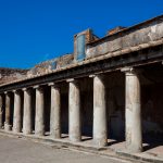 Palaestra at Stabian Baths in the ancient city of Pompeii