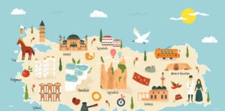 Türkiye’nin Sonradan İl olan 18 İlçesi  Türkiye Harita